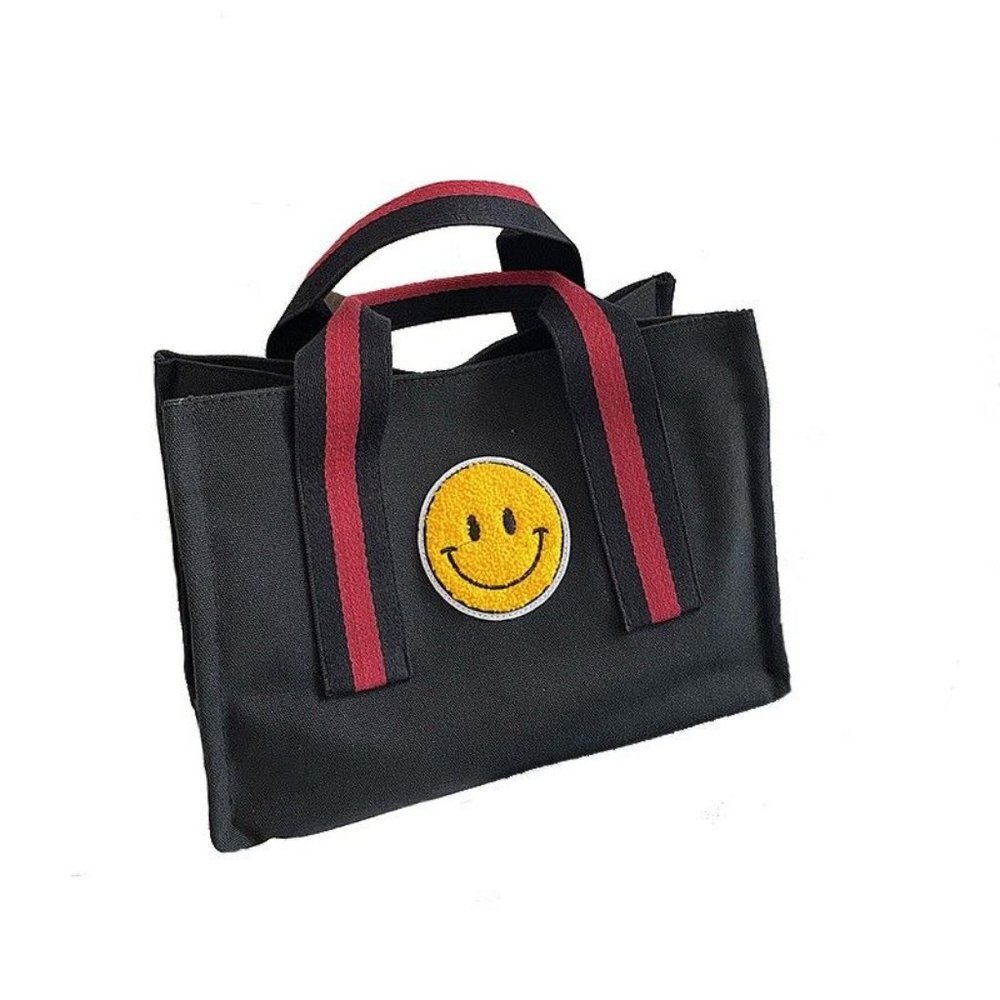 smile bucket cross bag- multi pocket Black OS